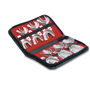 KIT Portaimpronte forate Inox con bordino ritentivo Medesy