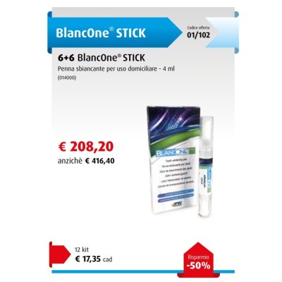 Promozione BlancOne STICK Promozione BlancOne STICK