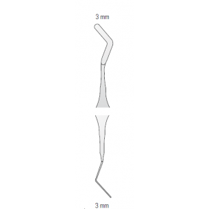 Spatole di Heidmann N.3  3mm 3mm Medesy